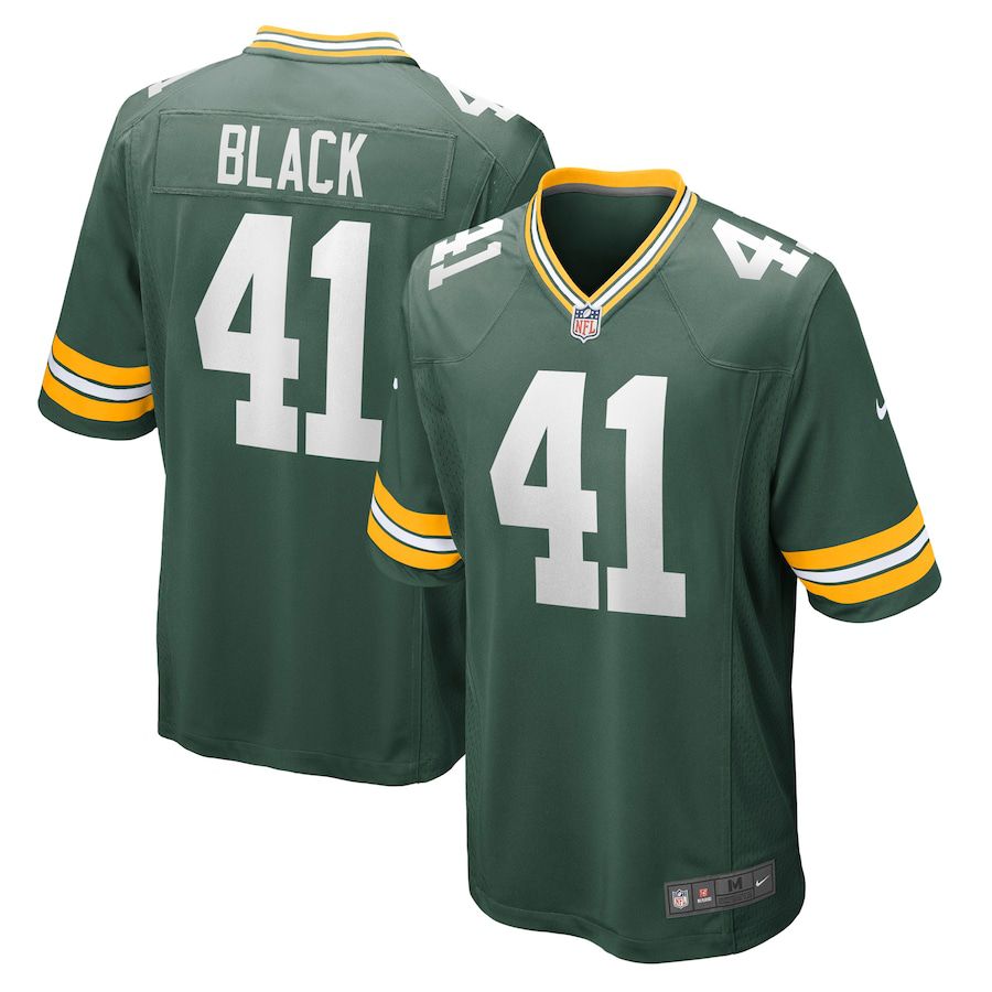 Men Green Bay Packers 41 Henry Black Nike Green Game Player NFL Jersey